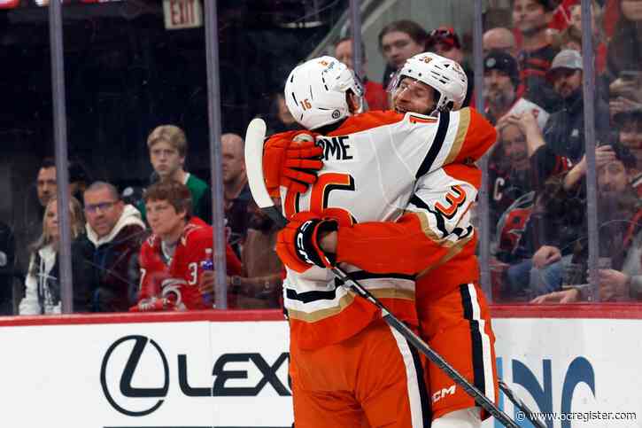 Cutter Gauthier’s OT goal lifts Ducks over Hurricanes