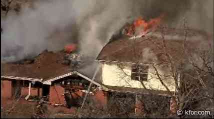 Fire officials respond to house fire in NE OKC