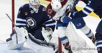 Jets goalie Hellebuyck named NHL’s first star after reaching 300-win mark