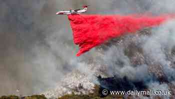 California fires live: Extraordinary flight map shows how water-bombers are tackling LA fires