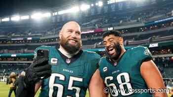 Eagles' Lane Johnson has Lions' Penei Sewell's stats chart at his locker, fueled by All-Pro voting slight