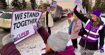 Thousands of school support workers on strike in Edmonton, nearby communities