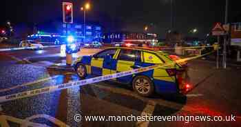 Huge cordon in place on main road as moped left crushed in crash