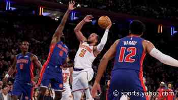 Knicks' slow start, turnovers prove costly in 124-119 loss to Pistons