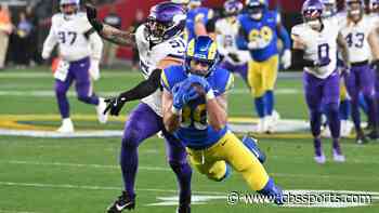 Rams' Tyler Higbee hospitalized with chest issue after wild-card win vs. Vikings, in stable condition