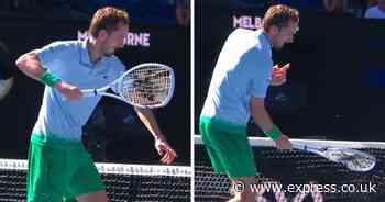 Daniil Medvedev smashes Australian Open camera with angry outburst as staff called in