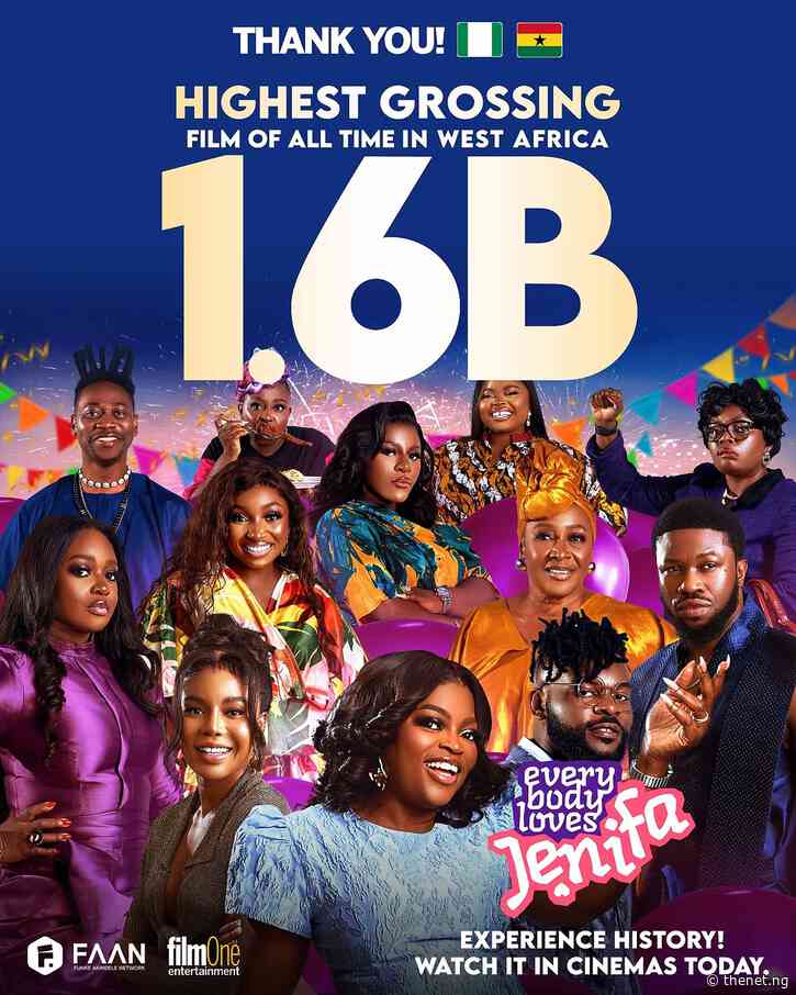 ‘Everybody Loves Jenifa’ Smashes Records, Becomes West Africa’s Top-Grossing Film with N1.6bn