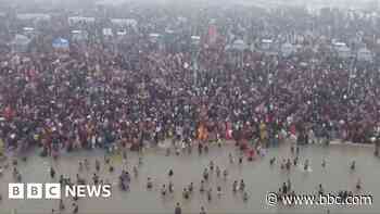 Millions perform bathing ritual on day two of India's Mahakumbh Mela