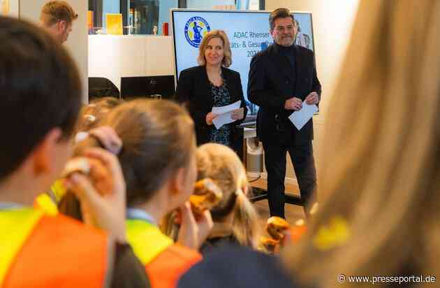 ADAC Rhenser-Mobilitäts- & Gesundheitspreis 2024: Thomas Anders und Katrin Eder zeichnen rheinland-pfälzische Grundschulen aus