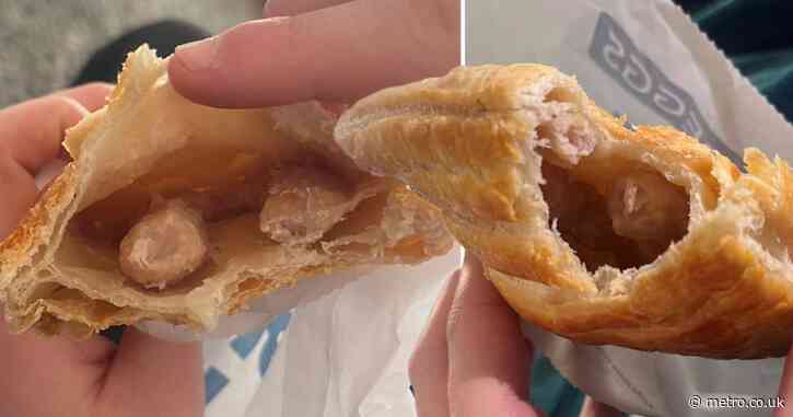 Greggs fan ‘devastated’ after realising pasty was missing half its filling