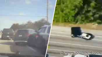 Wild videos show chase end with PIT maneuver and crash in Fort Lauderdale