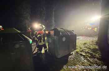 FW-ROW: Entstehungsbrand im Altglascontainer