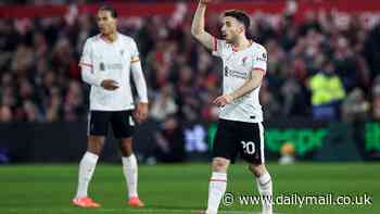 Nottingham Forest 1-1 Liverpool: Diogo Jota scores 22 seconds after coming on to cancel out Chris Wood's opener in thriller at the City Ground