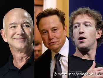 Tech bros: Zuckerberg, Bezos and Musk jockey for position at Trump’s inauguration