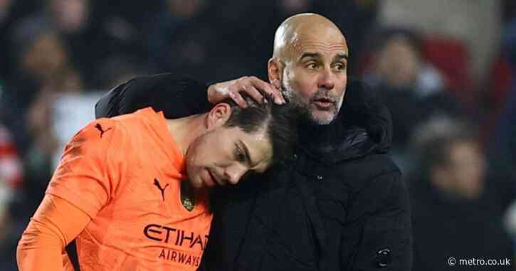 Pep Guardiola explains rant at Stefan Ortega after Man City draw vs Brentford