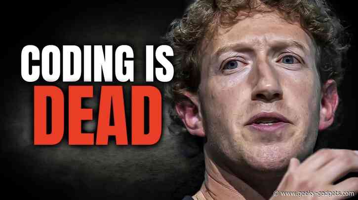 Mark Zuckerberg – “AI Will Write Most Software Soon”