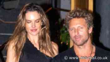 Alessandra Ambrosio models chic LBD for date night with boyfriend Buck Palmer in Rio de Janeiro