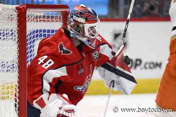 Logan Thompson makes 18 saves as the Capitals shut out the Ducks 3-0