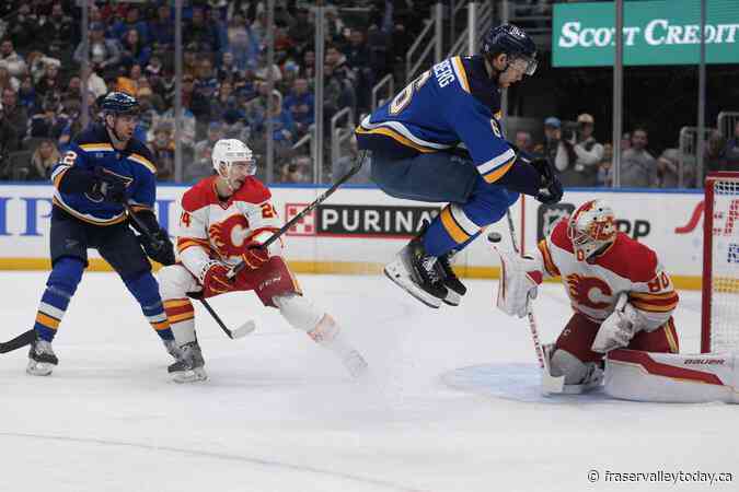 Radek Faksa scores tiebreaking goal as Blues beat Flames 2-1