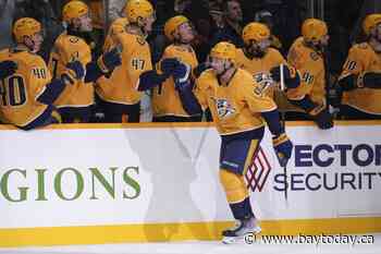 Stamkos has 2 goals and an assist to lead the Predators past the Golden Knights 5-3