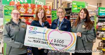 Supermarket gives £8,000 donation to NHS charity