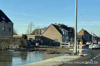 Werken aan Aarschotsesteenweg (N10) liggen tijdelijk stil door wateroverlast