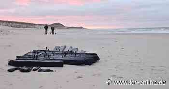 Historisches Schiffswrack am Strand von Sylt aufgetaucht