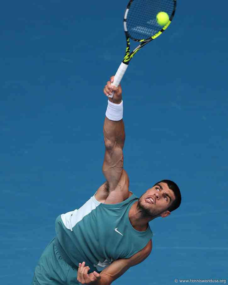 Carlos Alcaraz's new serve motion is working well