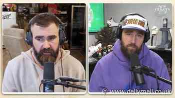 Jason and Travis Kelce pay emotional tribute to victims of LA wildfires on New Heights podcast