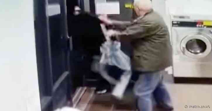 Pensioner, 84, fights off mugger with just a pair of jeans inside a launderette