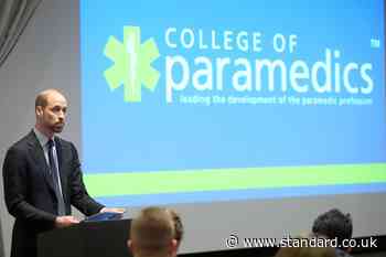 William pays tribute to nation’s paramedics working in ‘stressful circumstances’