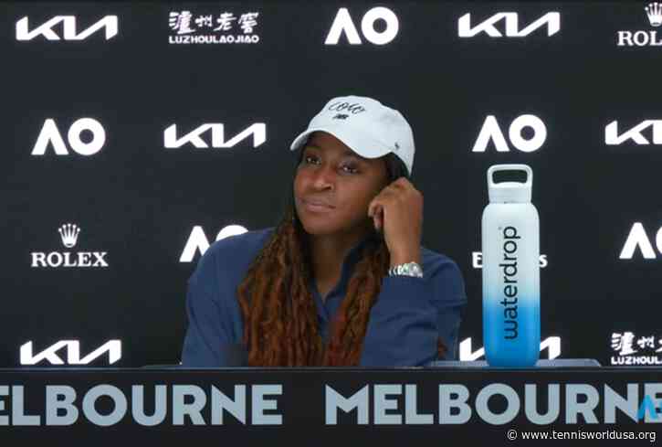 Coco Gauff celebrates her AO 2nd round win, talking about her upcoming 21st birthday