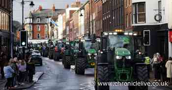 Northumberland farmers protest Labour's October budget with A1 convoy through Morpeth