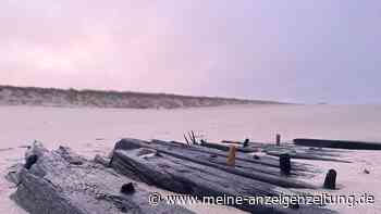 Video: Sturm legt historisches Schiffswrack auf Sylt frei