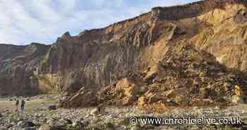 Seaham Hall Beach landslide drops tonnes of rock as eyewitness urges people to take care