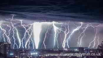 Nature unleashed: Insane photos show extent of lightning as wild storm strikes NSW - and there's more danger coming