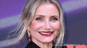 Cameron Diaz makes first red carpet appearance in FIVE YEARS for Netflix's Back in Action premiere in Berlin