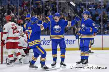 McLeod scores 2 goals as Sabres beat Hurricanes 4-2 for third win in four games