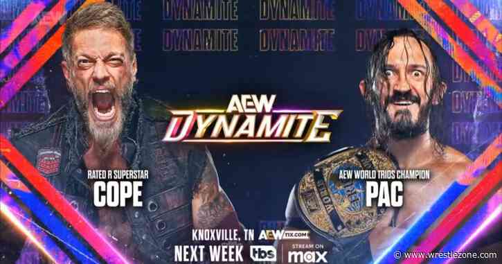 Cope vs. PAC Announced For 1/22 AEW Dynamite