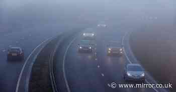 Met Office lists key tips for staying safe in fog as weather warning issued