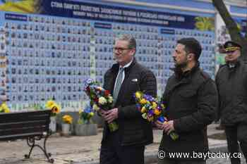 UK's Starmer in Kyiv for security talks with a pledge for a '100-year partnership' with Ukraine