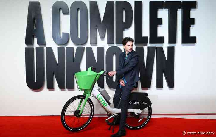 Timothée Chalamet fined for riding Lime bike into ‘A Complete Unknown’ UK premiere