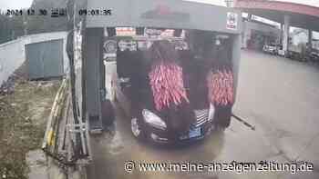 Lustiges Video: Chinesische Waschanlage „frisst“ Auto