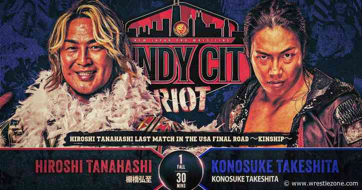 Hiroshi Tanahashi vs. Konosuke Takeshita Confirmed For NJPW Windy City Riot