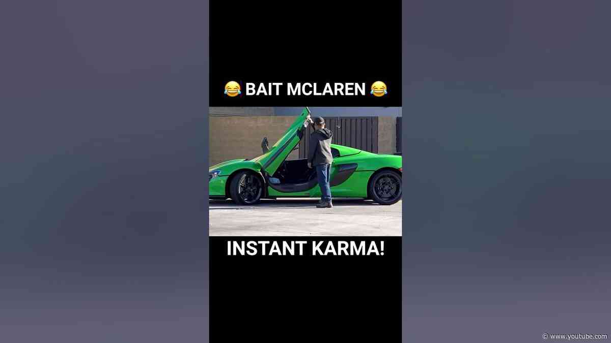 Bait McLaren Prank 😂 #Pranks #JoeySalads #Cars