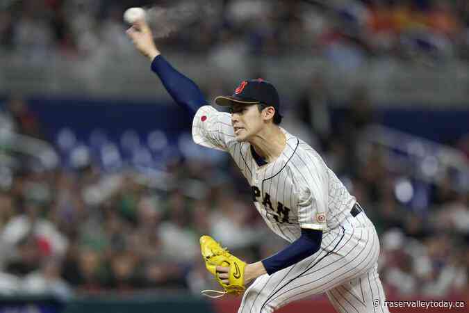 Prized Japanese pitcher Roki Sasaki says he intends to sign with Los Angeles Dodgers