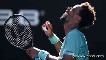 Fritz stunned as Monfils rallies at Aussie Open