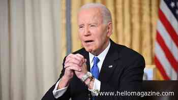 President Biden walks hand-in-hand with four-year-old grandson as he leaves White House