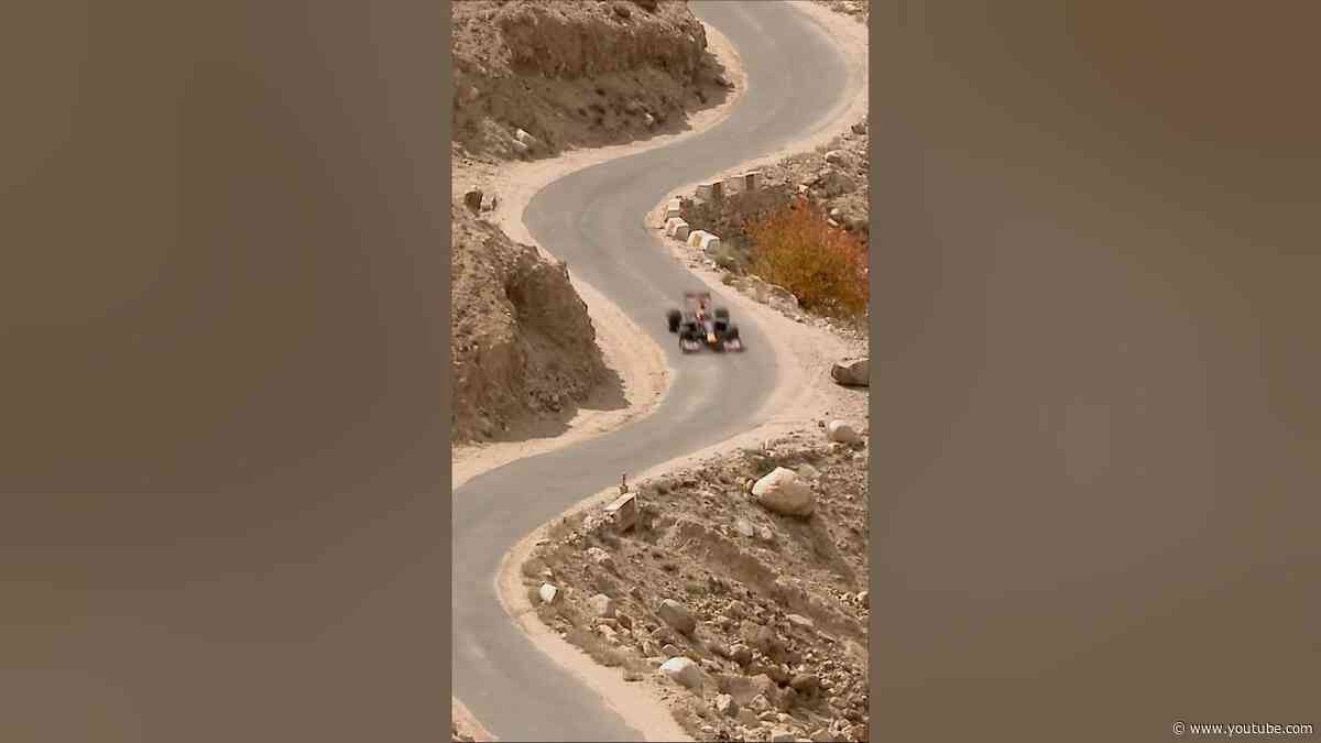 Driving an F1 car up the world's highest road 🤯 #F1 #RedBullRacing #KhardungLaPass