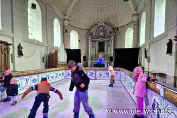 Kerk van Blanden wordt even schaatsbaan